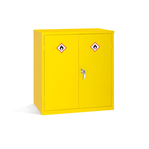 ContainIT® Yellow Flammable/Dangerous Substance Chemical Safety Cabinets - 30ltr Sump - 1000x915x457mm